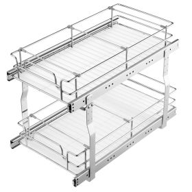 VEVOR 12"Wx21"Dx15"H Pull Out Cabinet Organizer, Heavy Duty Slide Out Pantry Shelves, Steel Roll Out Drawers